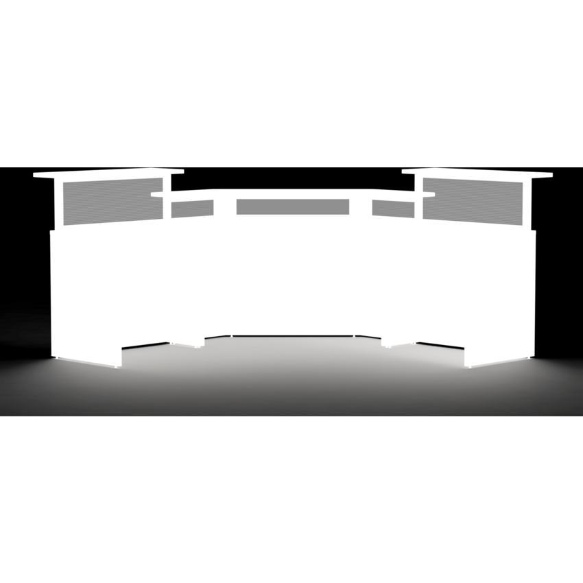 Links Reception Gallery 84" x 84" Cappuccino/Milky Way