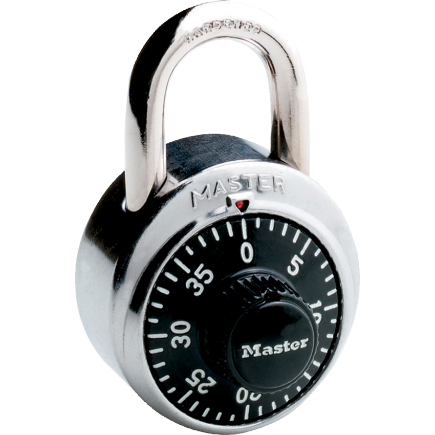 Master Lock® Standard Combination Lock Black/Silver