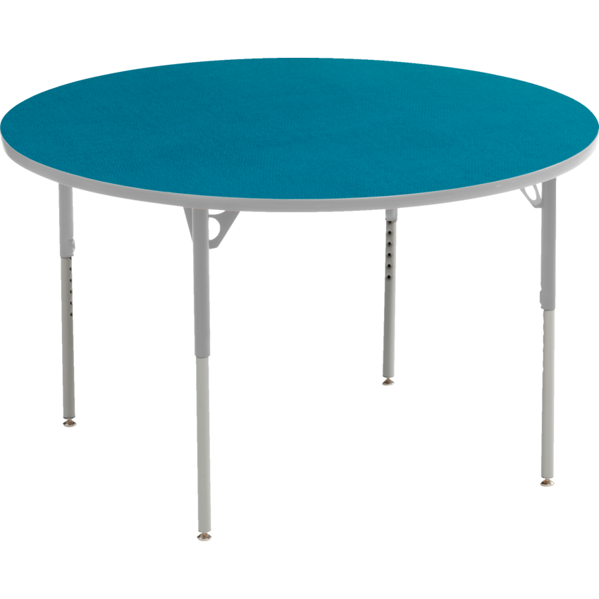 Mitybilt Aktivity Collaborative Learning Round Tables 30" Diameter Blueberry/Silver