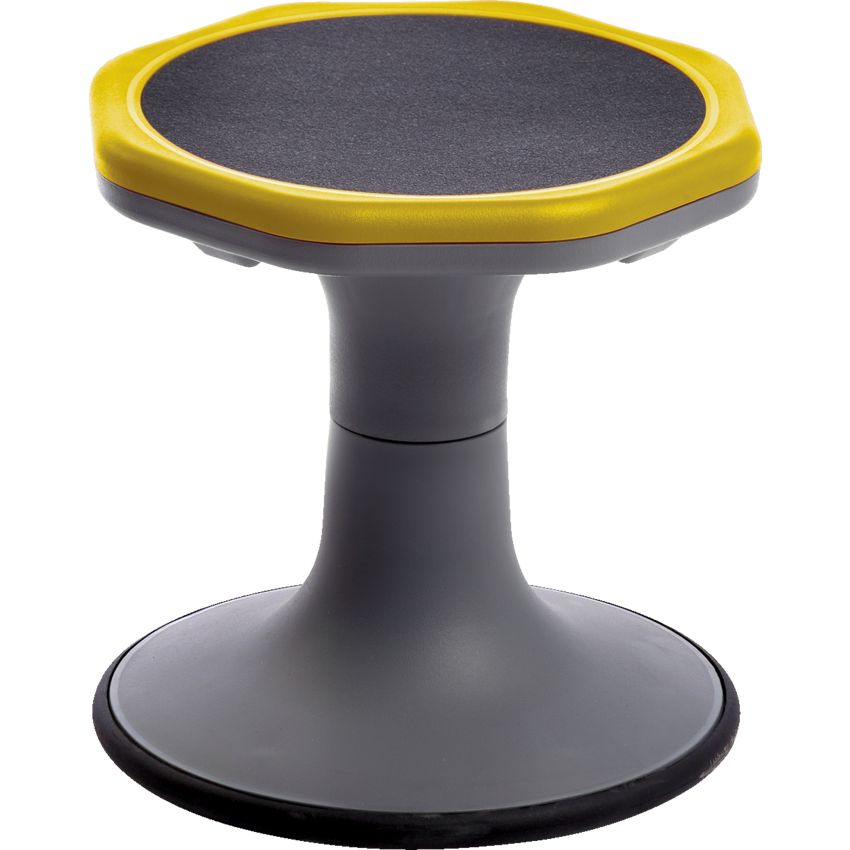 Mitybilt Jive Balance Stool 12"H Yellow