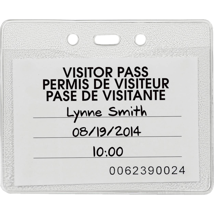 Merangue Name Badge Holders Horizontal 25/pkg