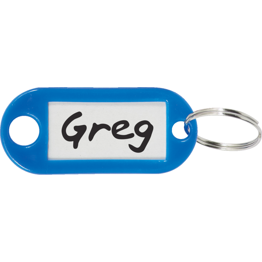 Merangue Key Tags with Insert Assorted Colours 20/pkg