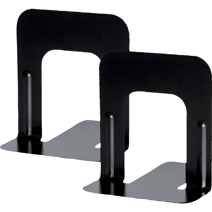 Merangue Steel Non Skid Bookends 5" Black