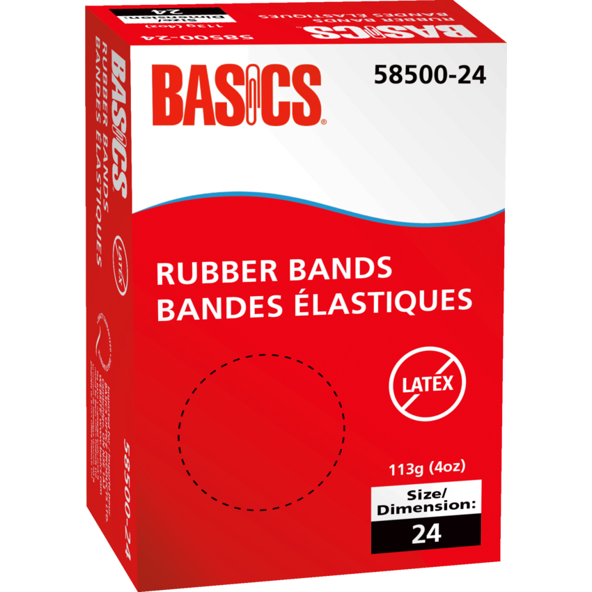 Basics® Latex-Free Rubber Bands #24 4 oz