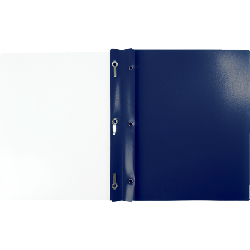 Winnable Poly Tang Clear Front Presentation Cover Letter Dark Blue