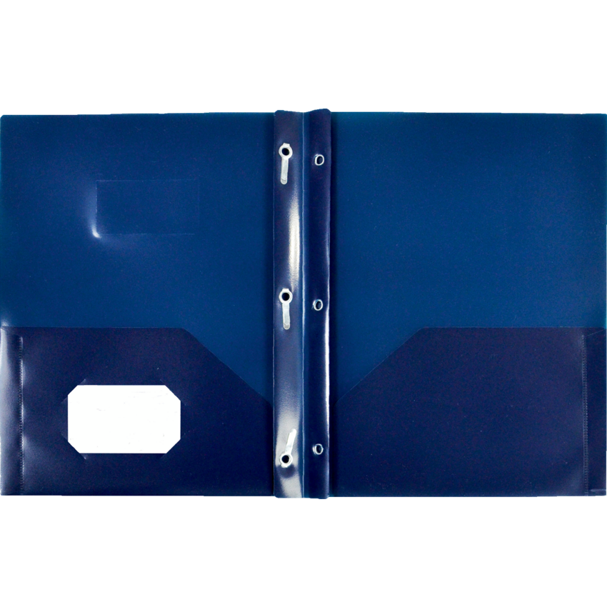 Winnable Twin Pocket Portfolio w/Tangs Letter Black