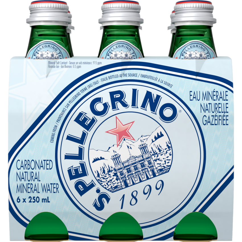 San Pellegrino® Sparkling Water Glass 250 mL 6/pkg