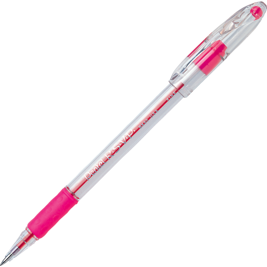 Pentel® R.S.V.P.® Ball Point Pen Fine Point Pink 12/box