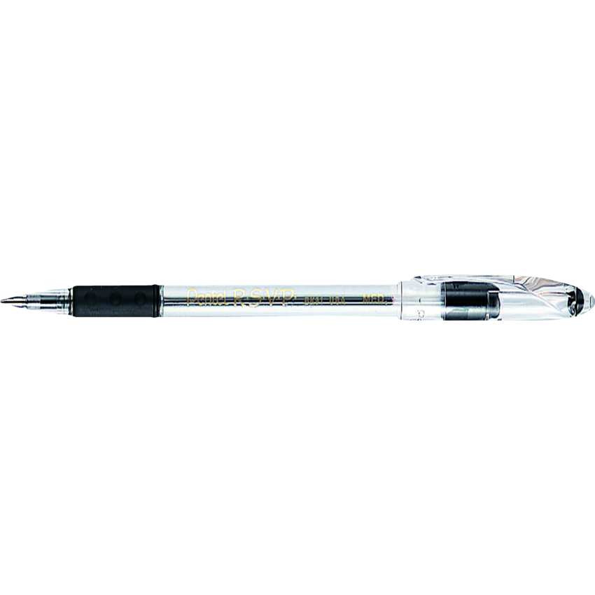 Pentel® R.S.V.P.® Ball Point Pen Medium Point Black 12/box
