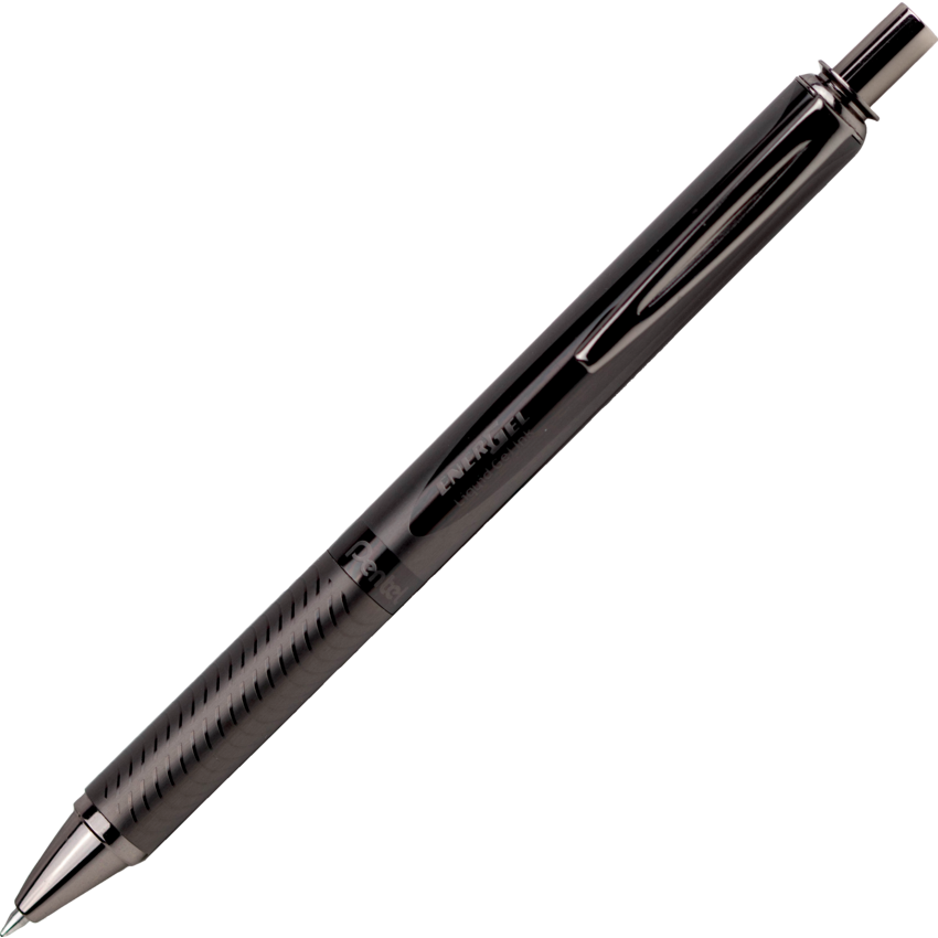 Pentel® EnerGel® Alloy Retractable Gel Pen 0.7 mm Brown Barrel Black