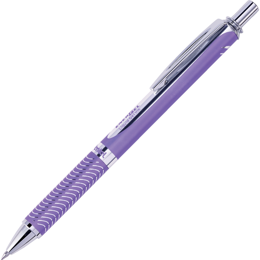 Pentel® EnerGel® Alloy Retractable Gel Pen 0.7 mm Violet Barrel Violet