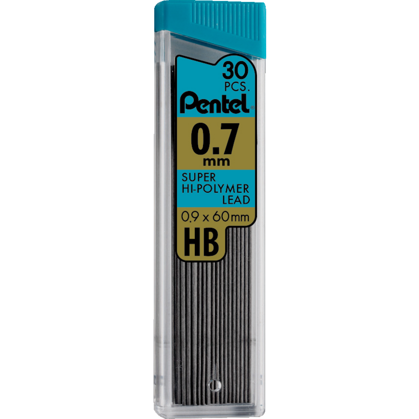 Pentel® Super Hi-Polymer® Pencil Leads HB 0.7 mm 30 leads/pkg