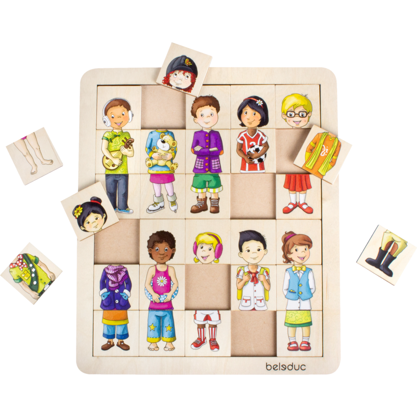 Beleduc Match and Mix Puzzle Kids