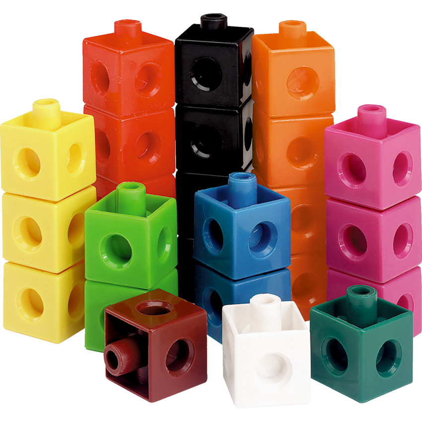 Learning Resources® Snap Cubes® 3/4" Assorted Colours 100/set