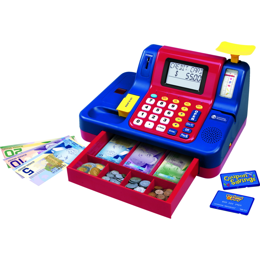 Learning Resources® Pretend & Play® Teaching Cash Register with Canadian Currency