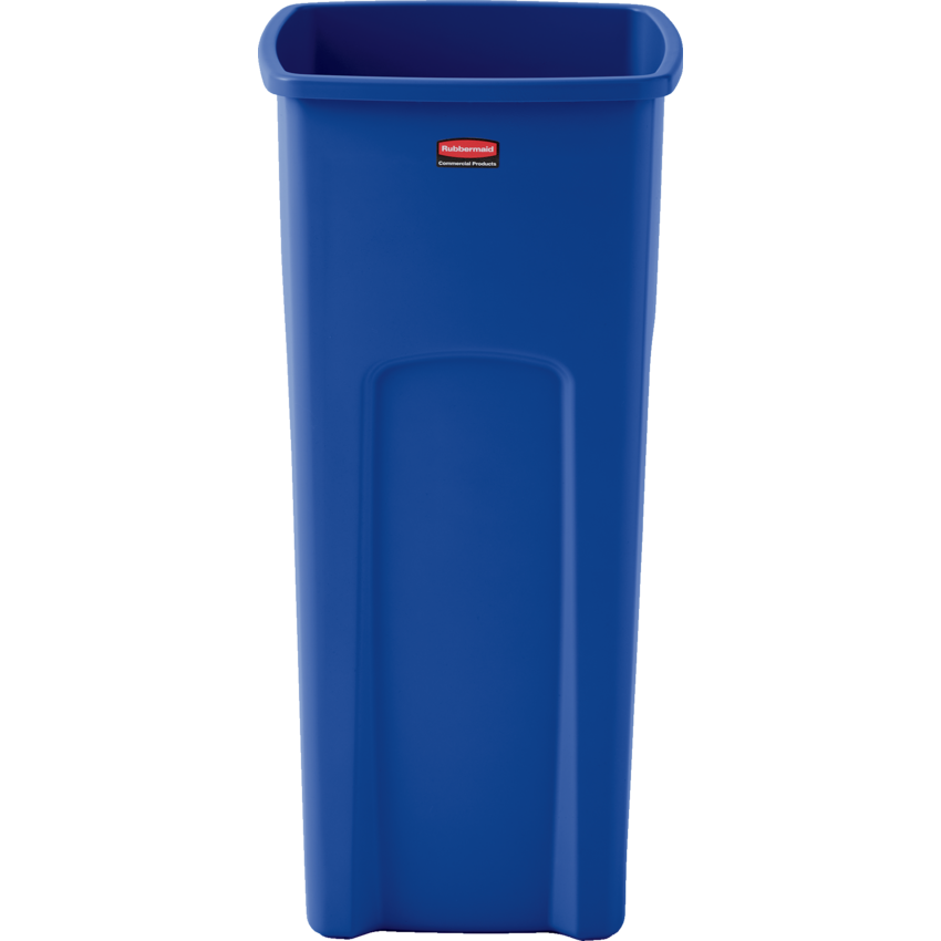 Rubbermaid® Untouchable® Square Recycling Container 87.1 L Blue