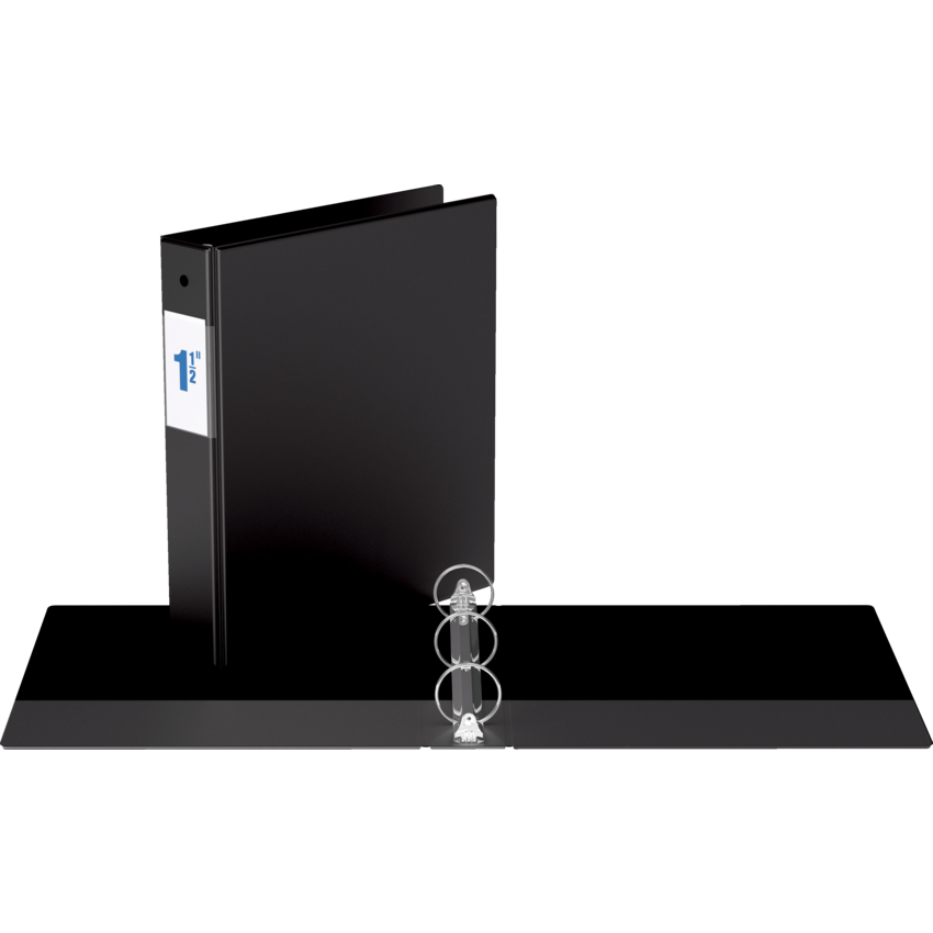 Davis Group® Essential Premium Economy Round Ring Binder 1-1/2" Black