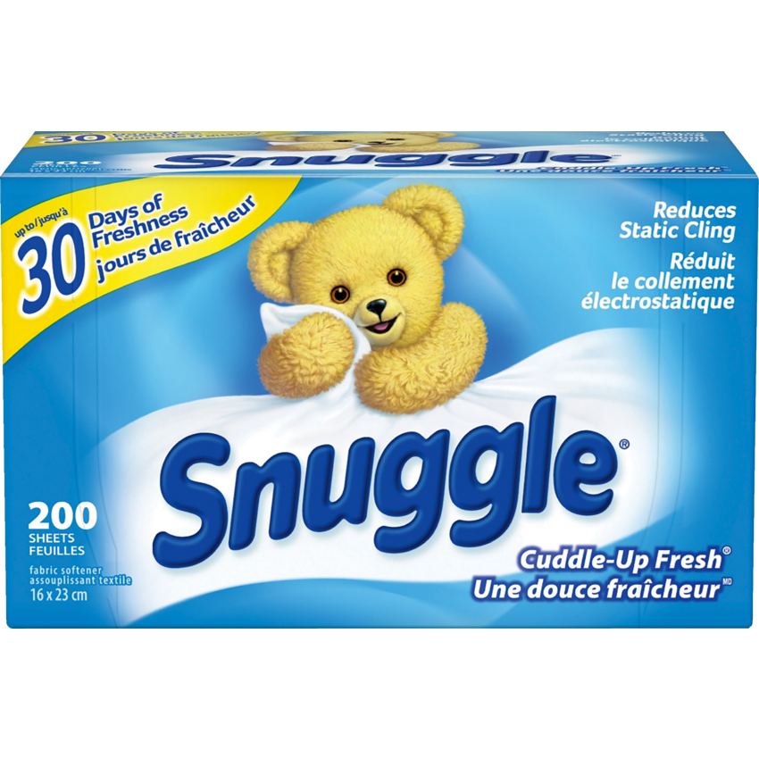 Snuggle® Dryer Sheets Cuddle-Up Fresh® 200 sheets/box