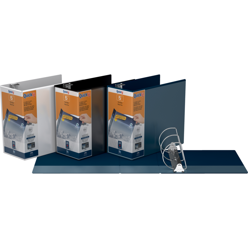 Davis Group QuickFit® View D-Ring Binder 5" White