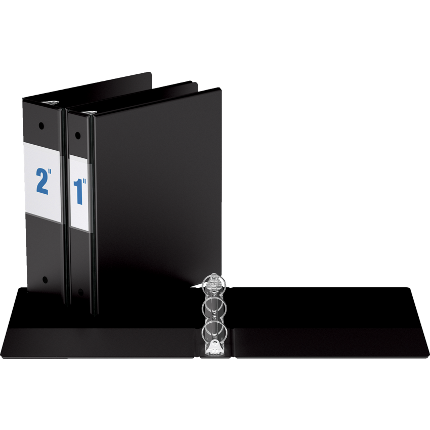 Davis Group® Note Size Round Ring Binder 8-1/2x5-1/2" - 2" Capacity Black