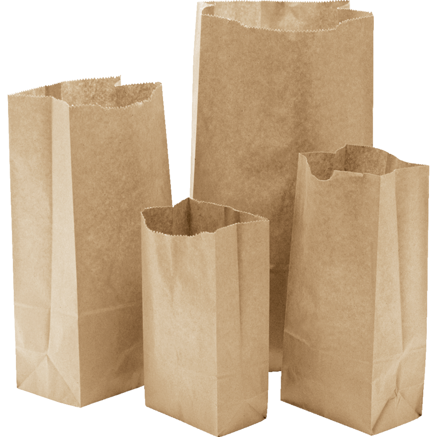 Sacs Frontenac Paper Bags 8-1/4" x 16" Brown Kraft 500/cse