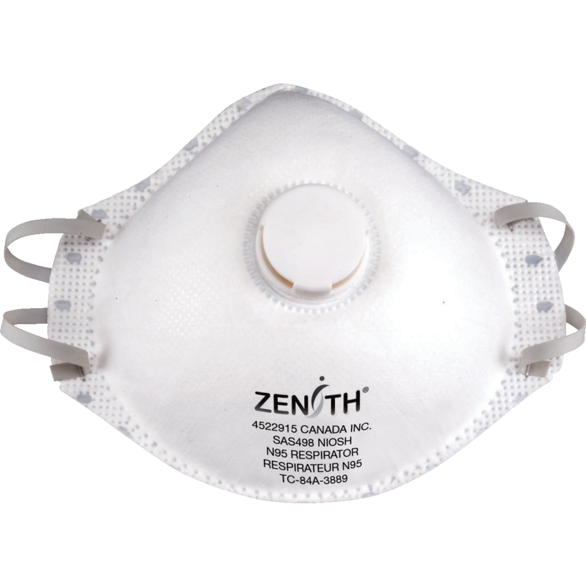 Zenith® N95 Particulate Respirators with Valve 12/box