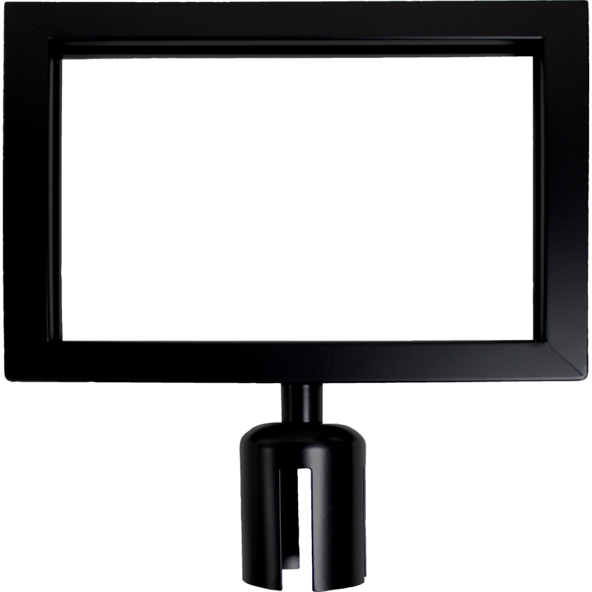 Zenith® Safety Products Sign Frame for Crowd Control Post 14"W x 10"H Black