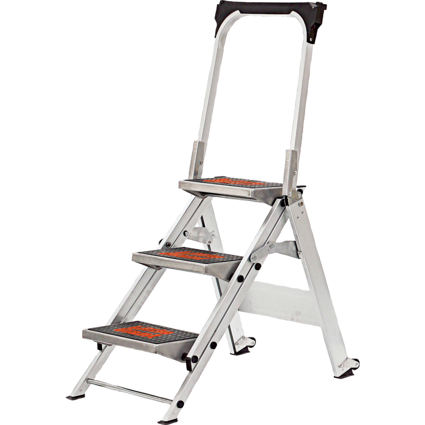 Little Giant Ladders Safety Stepladder with Bar & Tray