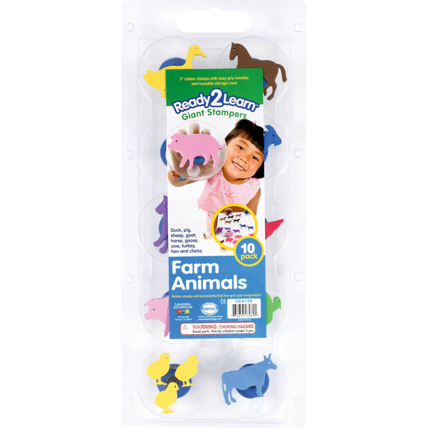 Ready 2 Learn® Giant Stampers Farm Animals 10/pkg