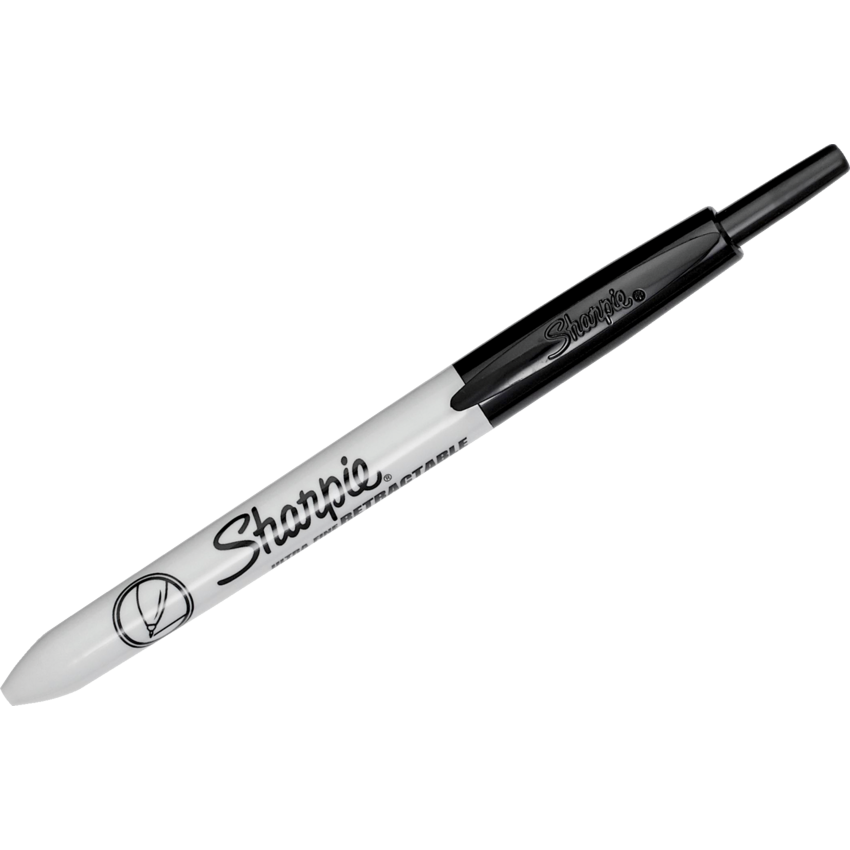 Sharpie® Retractable Permanent Markers Ultra Fine Tip Black 2/pkg