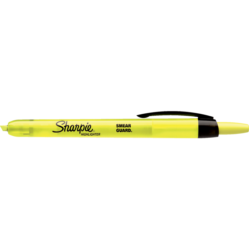 Sharpie® RT Highlighters Chisel Tip Yellow 12/box