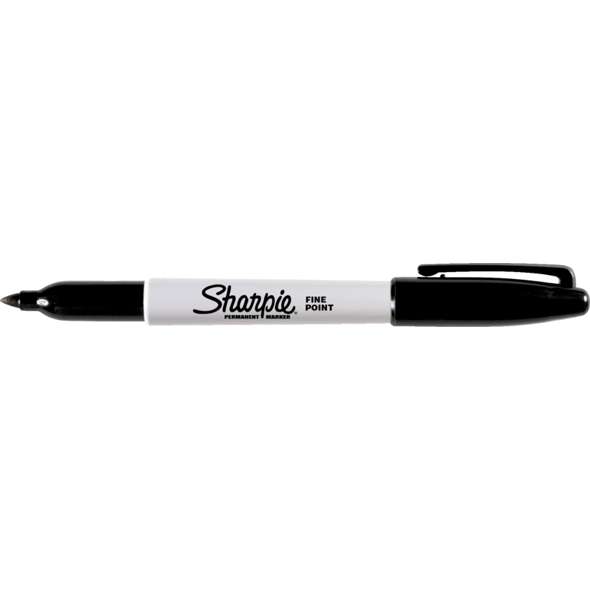 Sharpie® Fine Permanent Markers Fine Tip Black 12/box