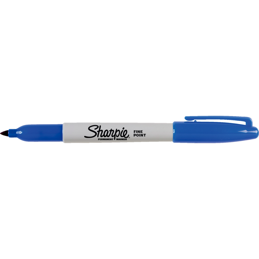 Sharpie® Fine Permanent Markers Fine Tip Blue 12/box