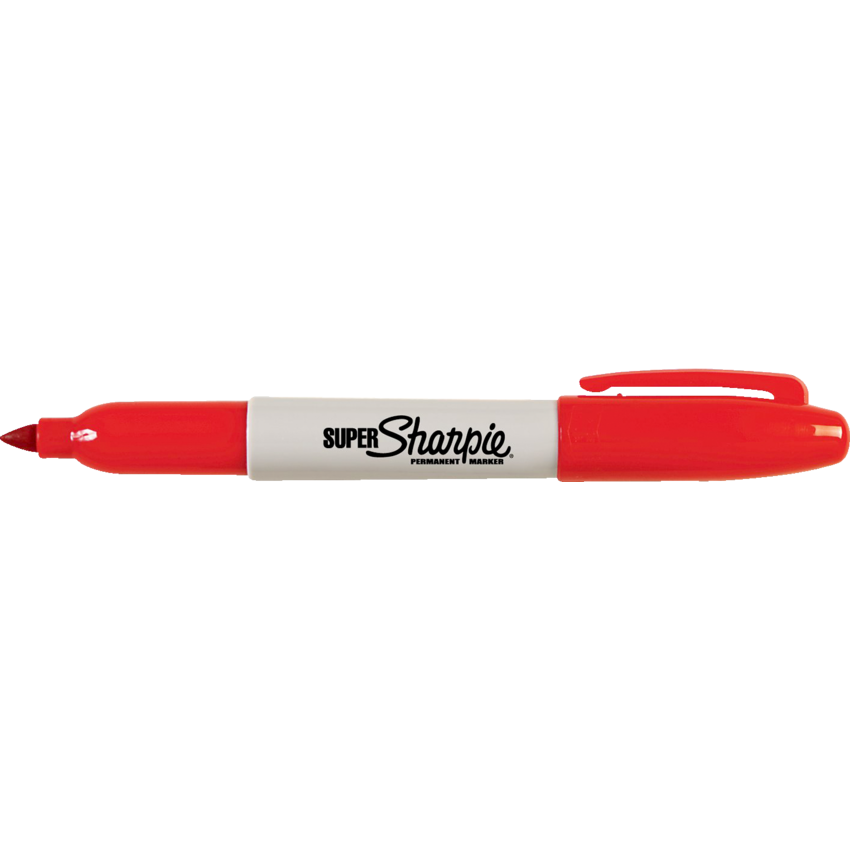 Sharpie® Super Permanent Marker Conical Tip Red 12/box