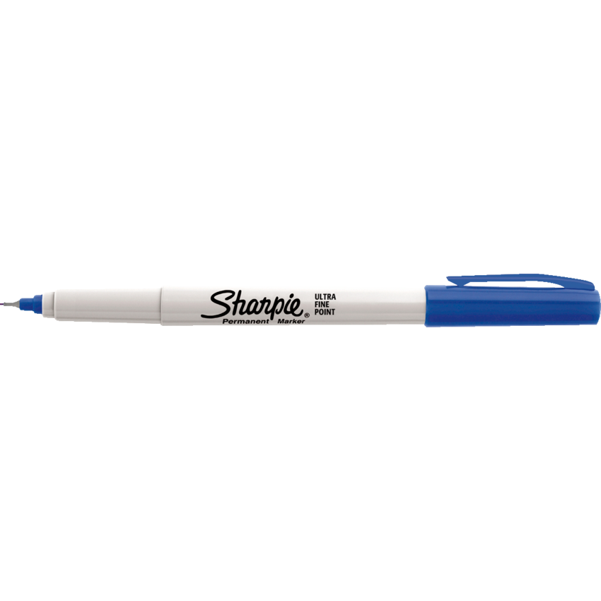Sharpie® Ultra Fine Permanent Markers Ultra Fine Tip Blue 12/box