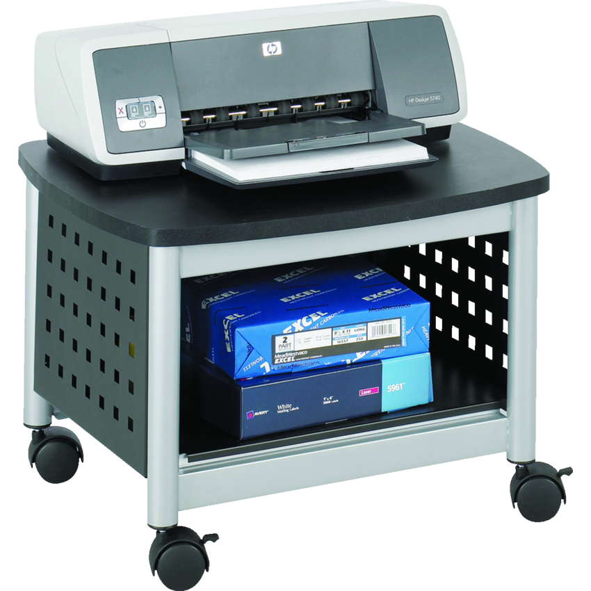 Safco® Scoot™ Underdesk Printer Stand Black