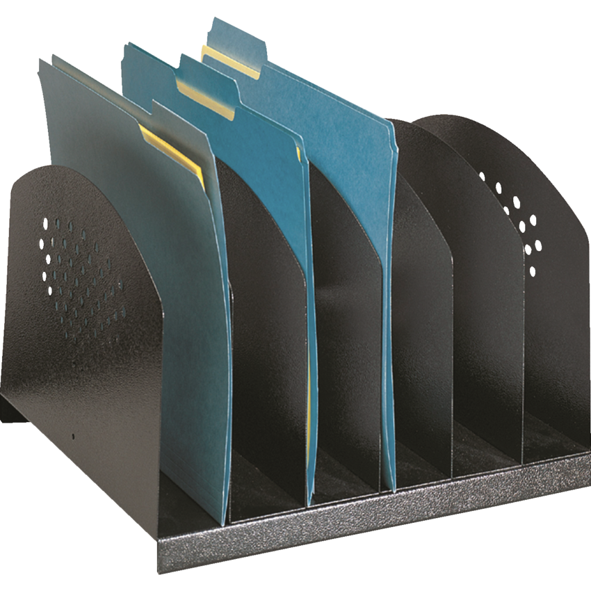 Safco® Steel Desk Organizer Rack 12-1/4"W x 11-1/4"D x 8"H Black