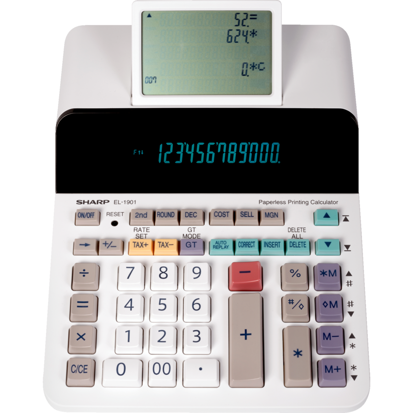 Sharp ELDP9001 Paperless Printing Calculator