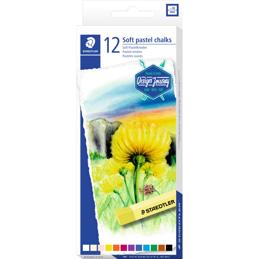 Staedtler® Soft Chalk Pastels Assorted Colours 12/pkg