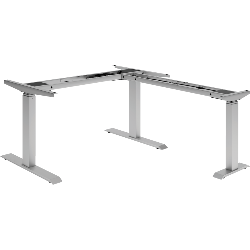 HDL® Cleo Series Electric Height Adjustable Table Base 3-Leg Silver