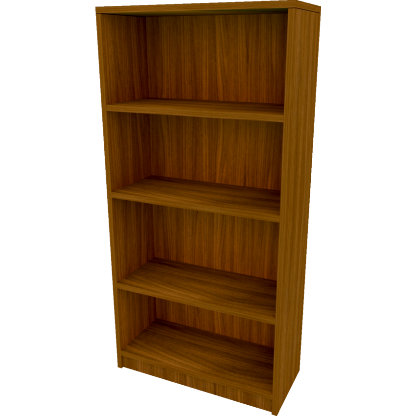 HDL® Innovations Bookcase 4-Shelf  32"W x 14"D x 66"H Black Walnut