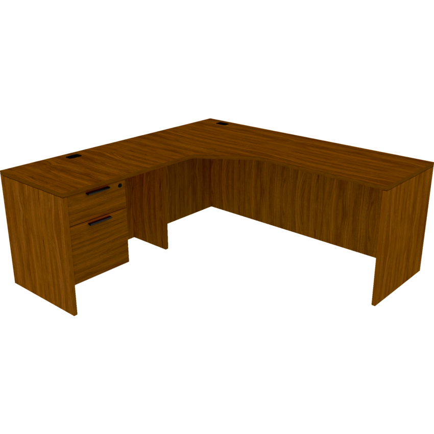 HDL® Innovations Series L-Suite Workstation 72"W x 72"D x 29"H Black Walnut