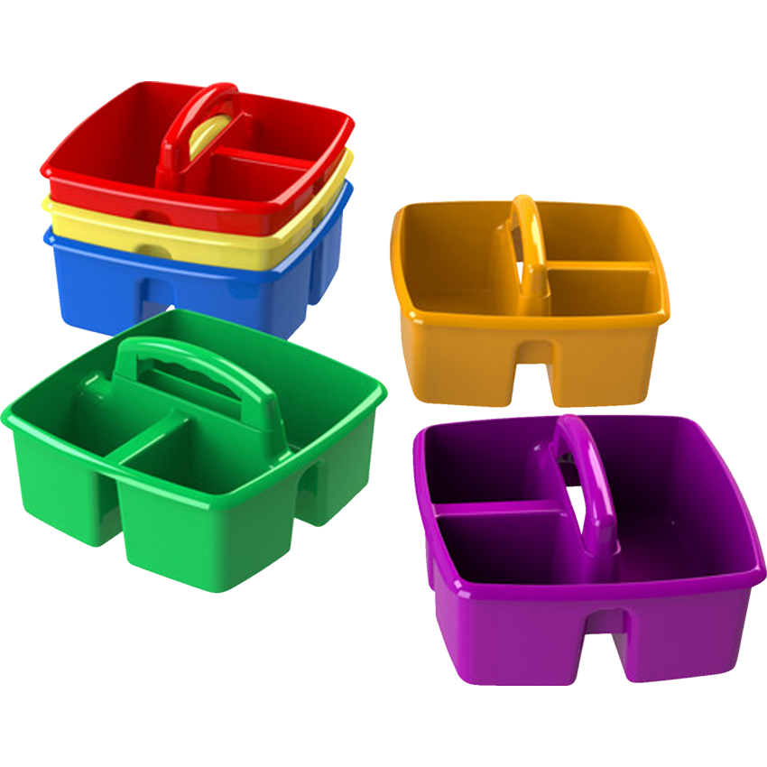 Storex® Small Classroom Caddy Assorted Colours 6/pkg