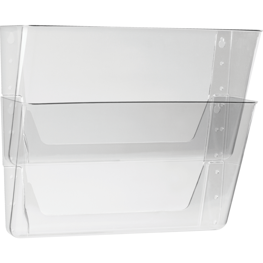Storex® Wall Files Letter Clear 2/pkg