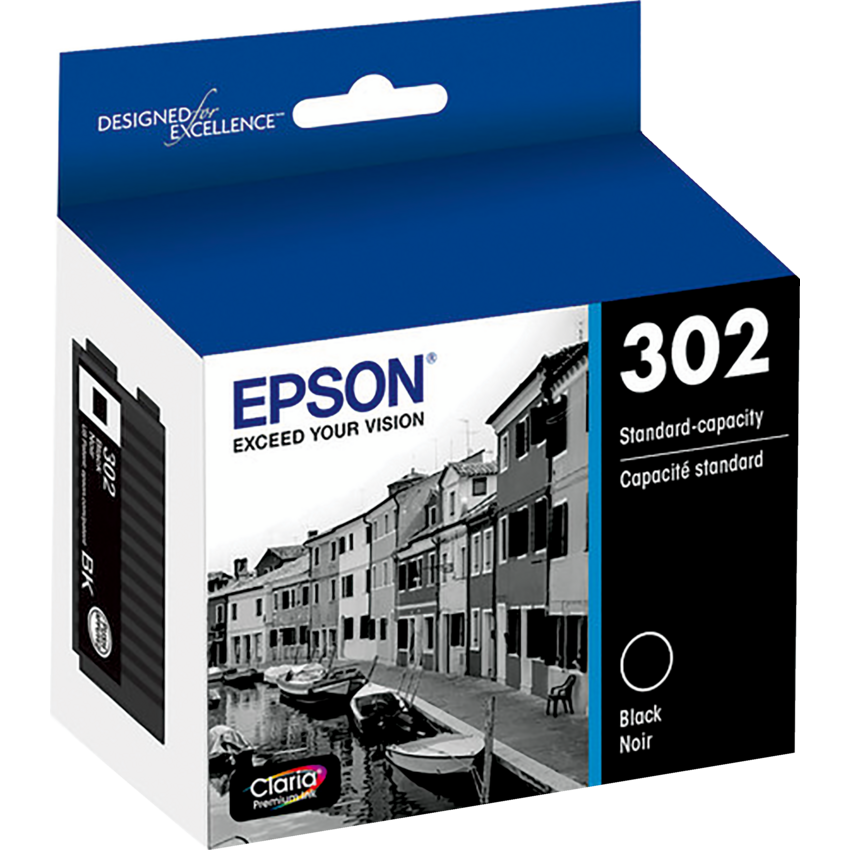 Epson® Inkjet Cartridge T302020-S #302 Black