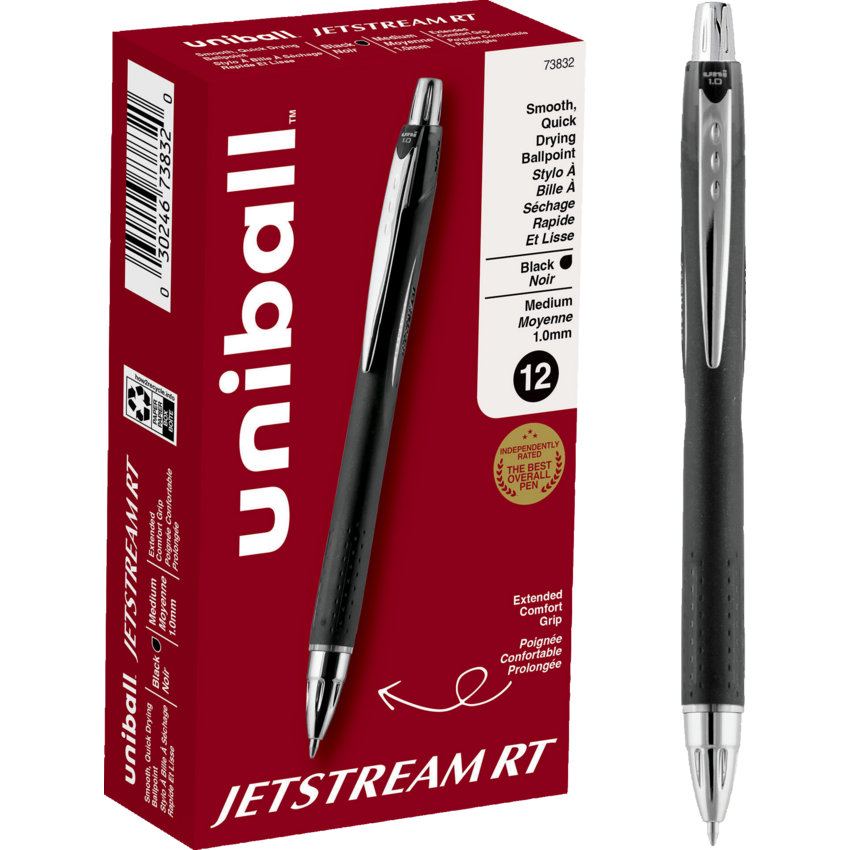 uni-ball® Jetstream™ RT Ball Point Pen Medium Point Black