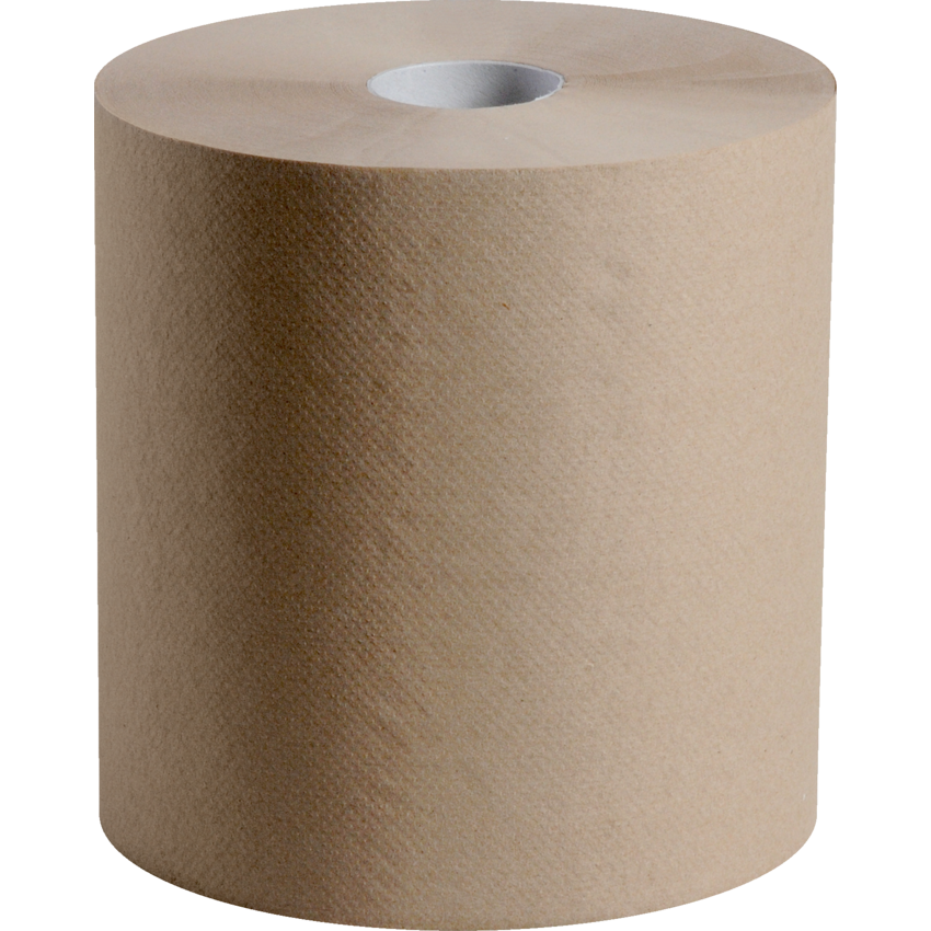 Esteem® 100% Natural Roll Towels 8" x 800' Kraft 6 rolls/ctn