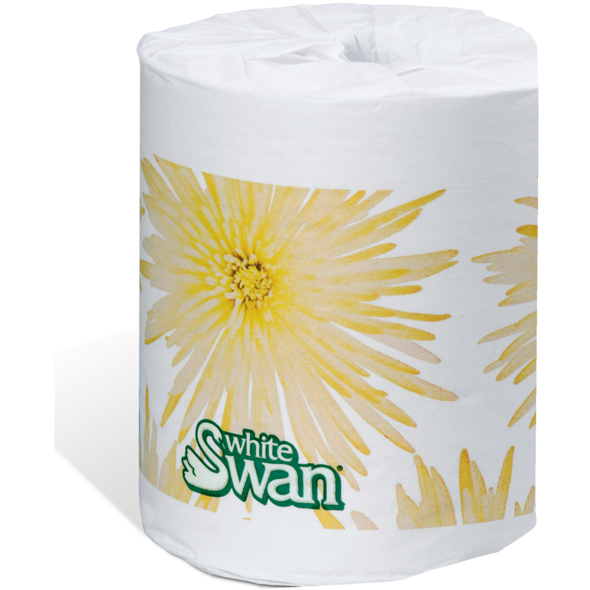 White Swan® Bathroom Tissue 2-ply 500 sheets per roll 96 rolls/ctn