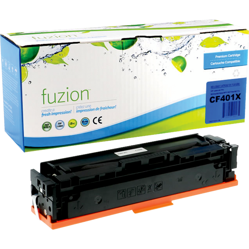 fuzion™ Compatible Laser Cartridges High Yield (HP CF401X) Cyan