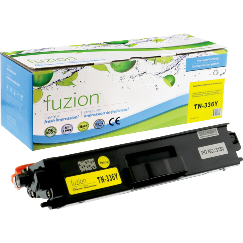 fuzion™ Compatible Laser Cartridges (Brother OEM# TN336Y) High Yield Yellow